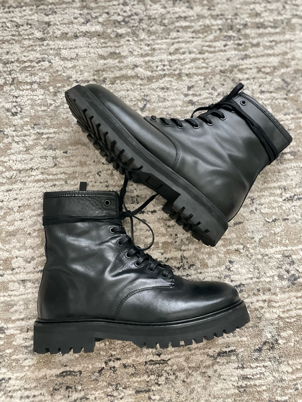 Thursday Boot Company Combat Boots Black Leather